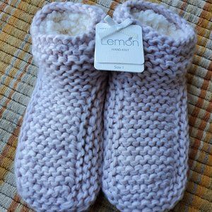 Lemon Hand Knit Bootie